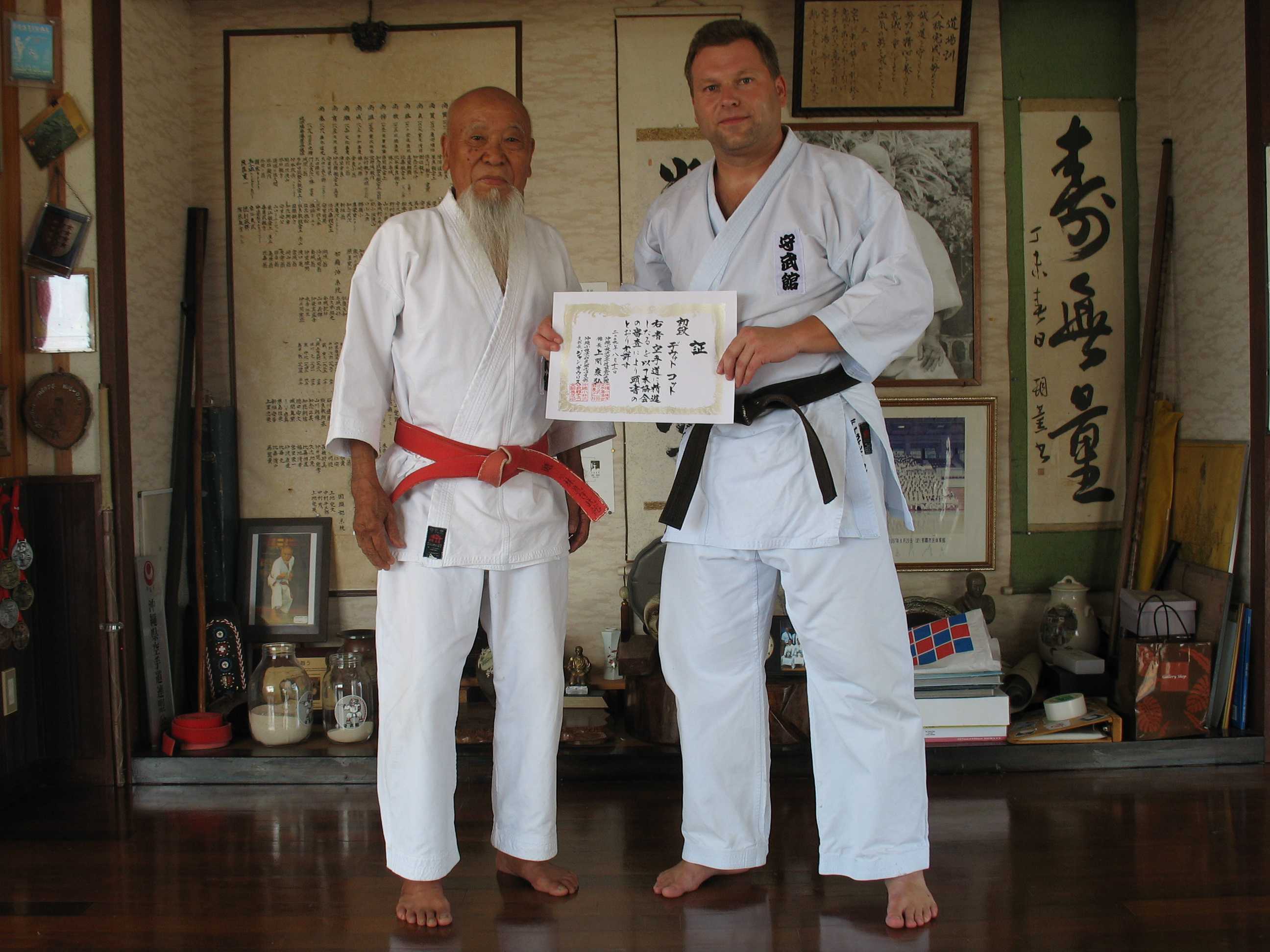 sensei Joki Uema a David Kot